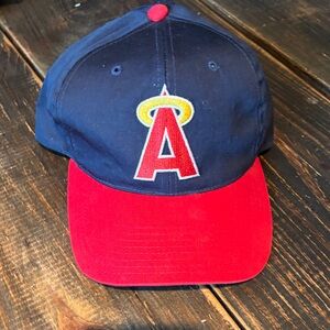 Navy and Red Baseball Cap with Logo